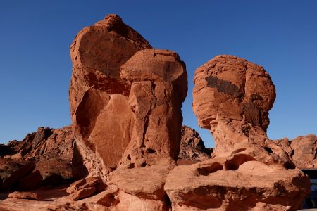 Skalní věže ve Valley of Fire